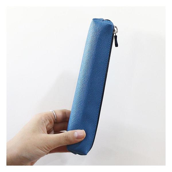  웍스 유니크한 펜슬케이스-슬림 펜파우치 카뎃블루
