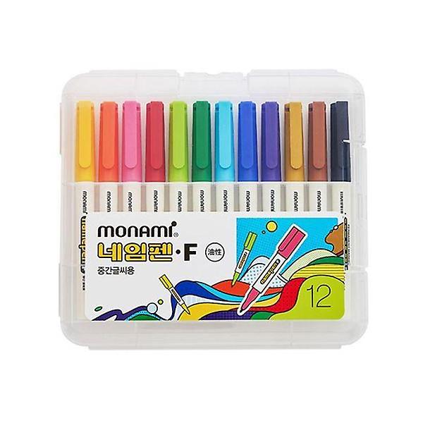 모나미 네임펜 F (중간 글씨) 12색 세트