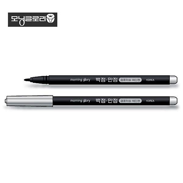  모닝글로리 500 백점만점 컴퓨터용 싸인펜(단면) x12e