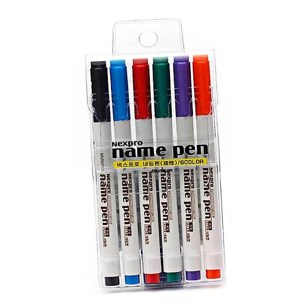  네임펜 세트 네임펜0.5 6색세트