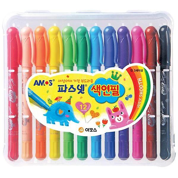  12색 파스넷 색연필