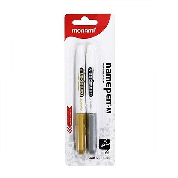  모나미 네임펜M 굵은글씨용 - 금은 2색세트