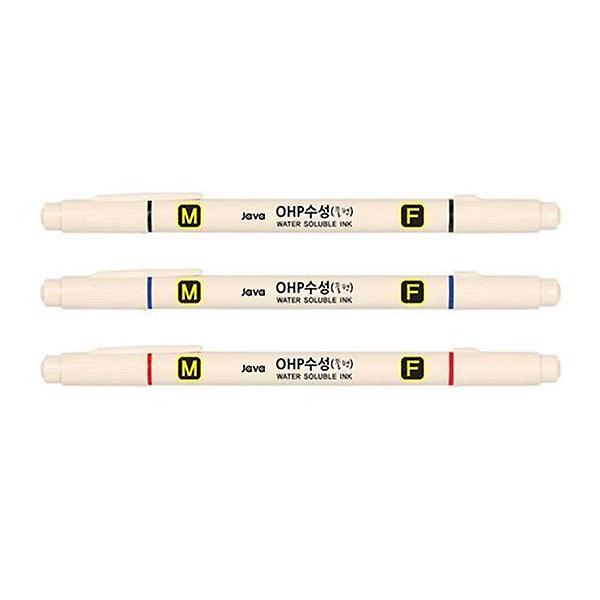  자바 OHP수성 물펜 F (타/12입)