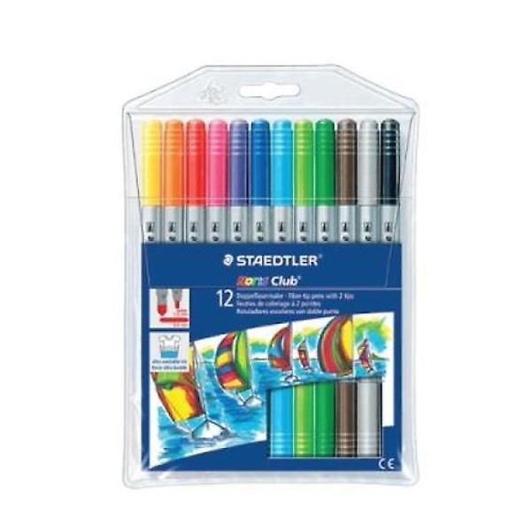  스테들러 노리스 듀얼팁 양면싸인펜 12색 320 NWP12