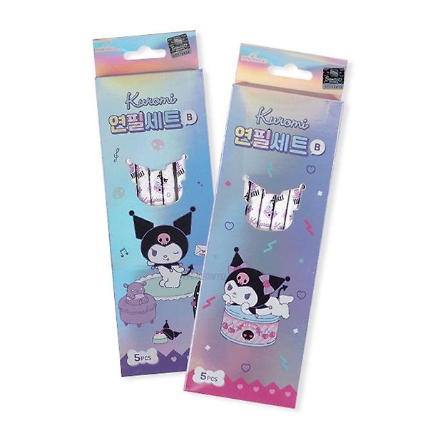  산리오 쿠모리 5본 연필 세트 X3개 진한 B심 펜슬