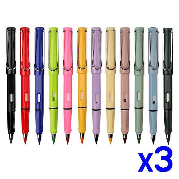  교체사용 무한컬러 연필 본체 12p세트 x3개 연필선물