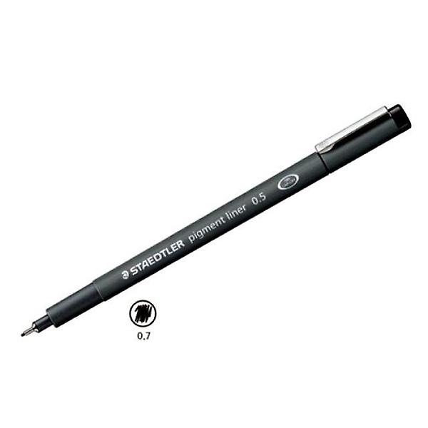  라이너펜 308 스테들러 10개입 0.7mm 피그먼트 흑색 0