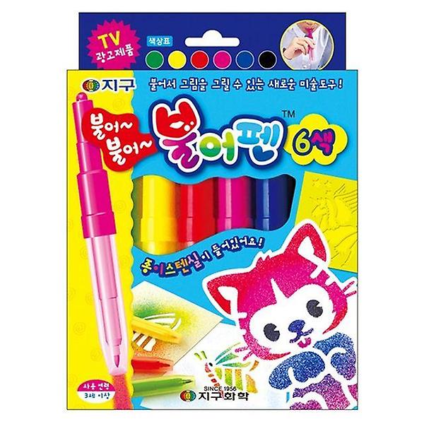  불어펜 6색 지구화학