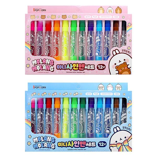  몰랑 12색 미니 사인펜 세트(12개)