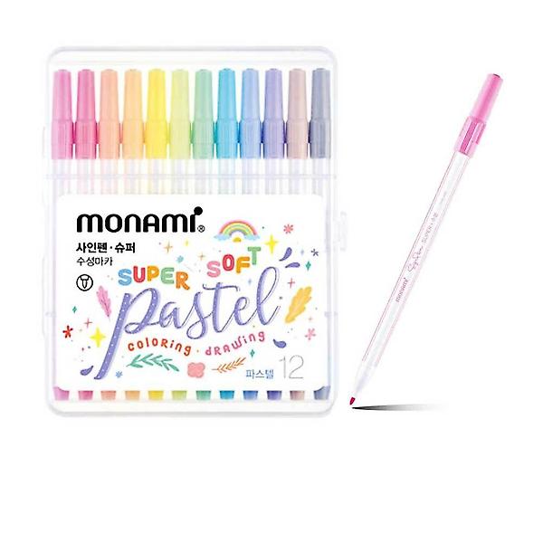  슈퍼 사인펜 파스텔 12색 세트