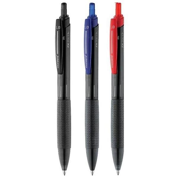  유성볼펜 에프엑스제타 FX-ZETA 1.0mm 적색 12개 GWM