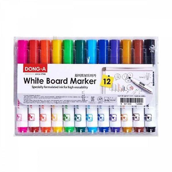  동아 화이트보드마카 둥근닙 12색 세트