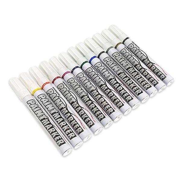  페인트마카펜 12컬러 금속 유리용 유성마카