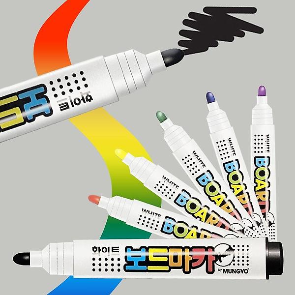  학교 강의실 화이트보드 보드마카 혼합12색 세트