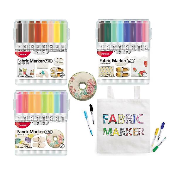  모나미 패브릭마카 섬유용마카 천마카-B세트 (8색)