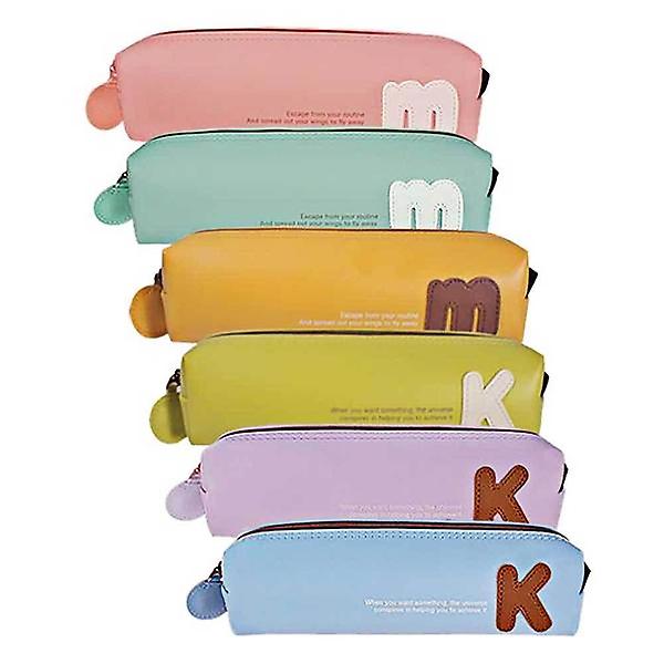  이니셜 봉제 필통 색상 랜덤 파우치