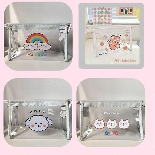  좋은 품질 4종셋트 PVC 투명파우치 다용도지퍼팩 화장