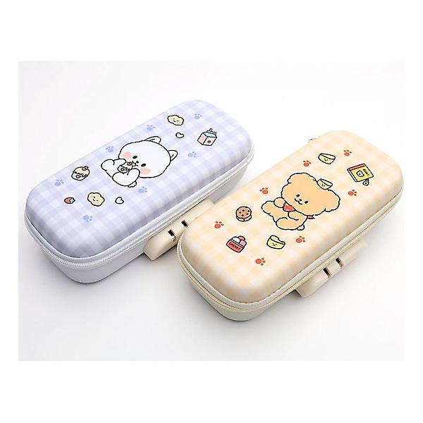  모닝글로리 비밀번호필통 자물쇠 하드케이스