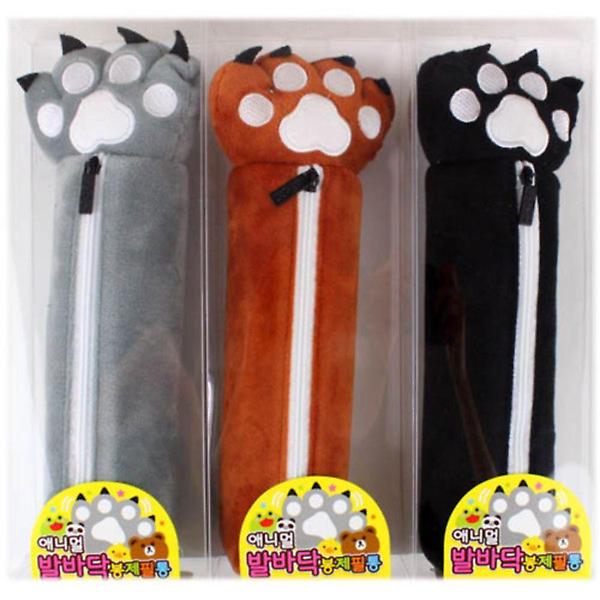  애니멀발바닥봉제필통(6개입) Z80