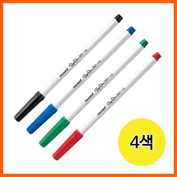  모나미 수성싸인펜 4색 12개입