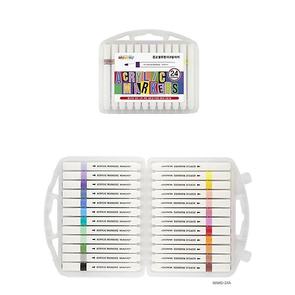  MUNGYO 10000 불투명 아크릴마카 24색