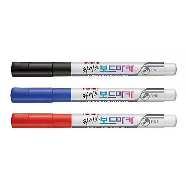  (30개묶음)모나미 화이트보드마카 흑 청 적 낱개
