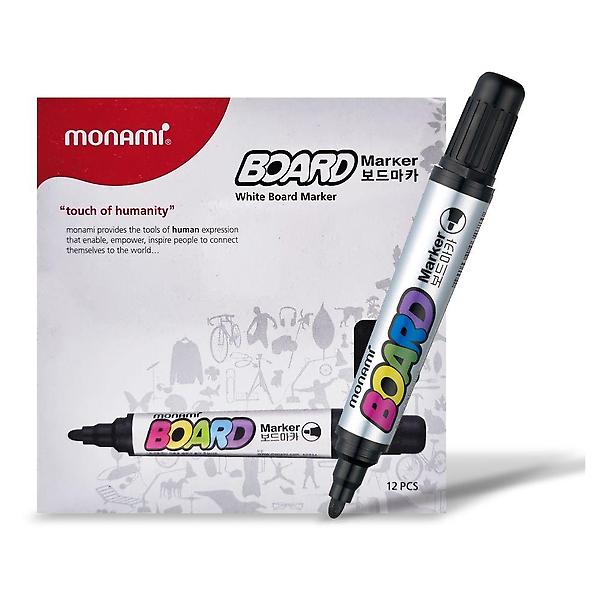  모나미 보드 마카펜 검정색 (1갑12개입)