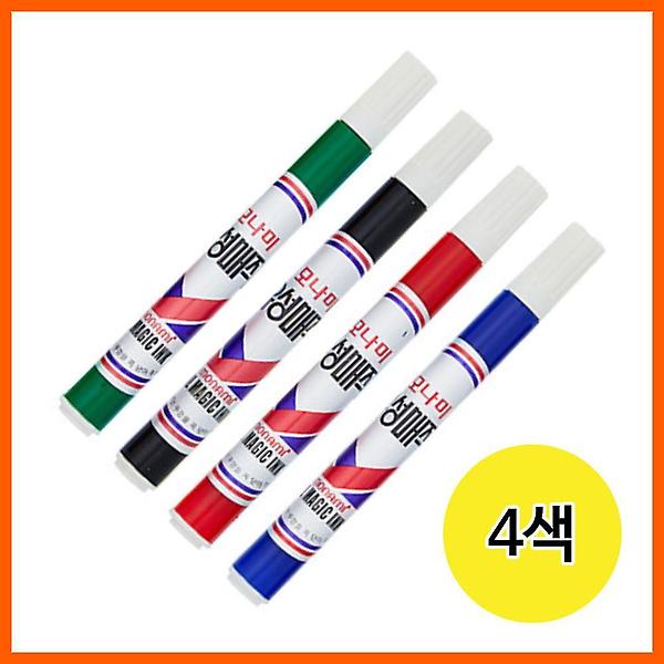  다용도 모나미 유성매직 4색 12개입