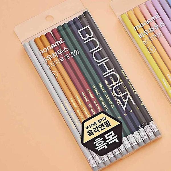  12본입 연필 세트 부드러운연필 삼각연필 학생용연필