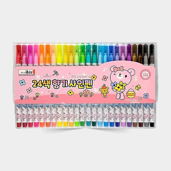  아이비스 8000 24색향기사인펜(CR)-핑크 11946