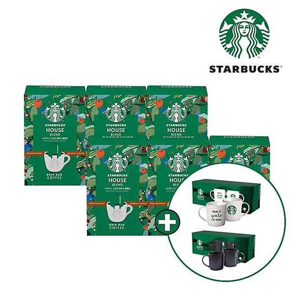  [스타벅스] 드립백 미디엄 5T (하우스블렌드) 6박스 + 스타벅스 머그 2P SET 랜덤 증정