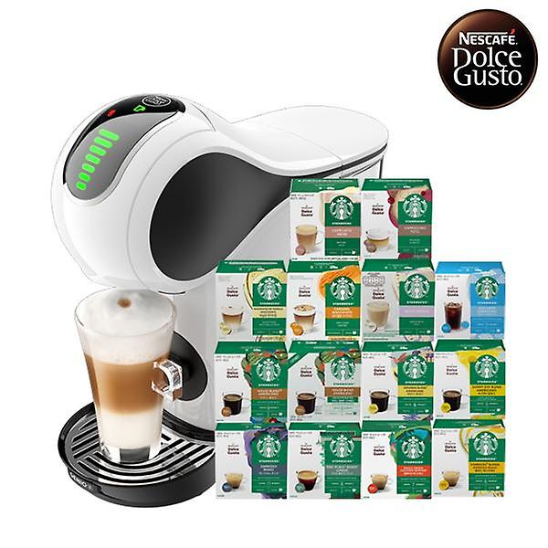 [돌체구스토] 커피머신 지니오S 터치 화이트 + 12입 스타벅스 커피캡슐 3박스 (14종 택1)