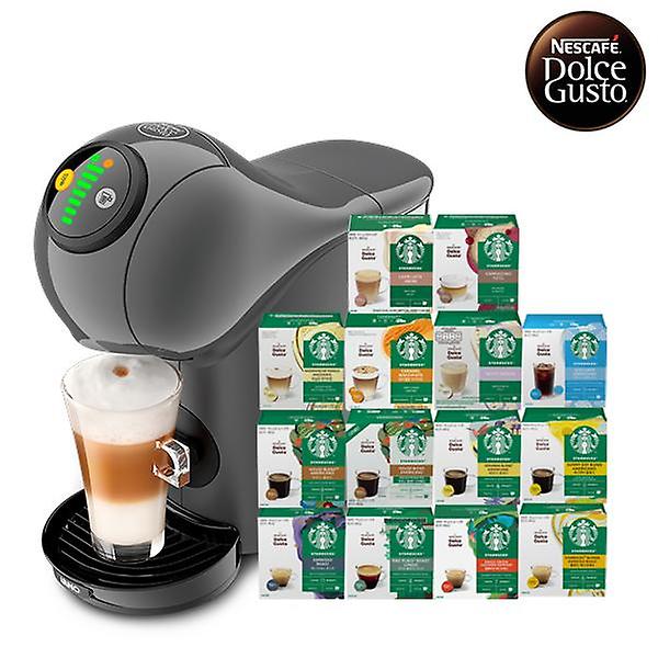  [돌체구스토] 커피머신 지니오S 베이직 그라파이트 + 12입 스타벅스 커피캡슐 3박스 (14종 택1)