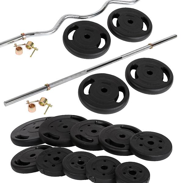  우성 국산 다이나믹 컬바(1200mm)세트 15kg 이지바