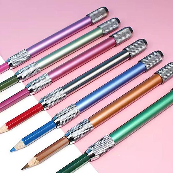  몽당연필 홀더 6P 세트 몽땅 연필깍지 펜슬 연장