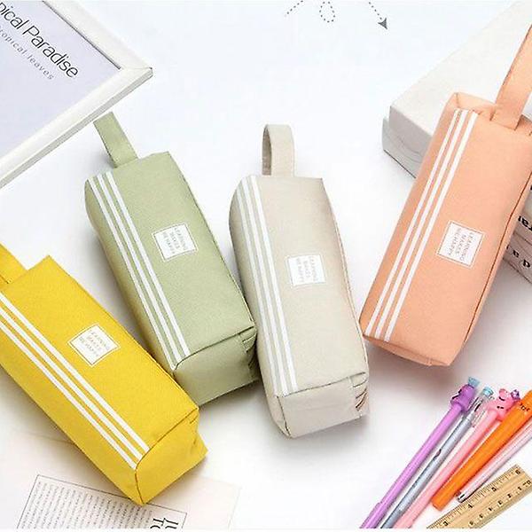  대용량수납 파우치 필통 이중수납 스트랩 학생필통