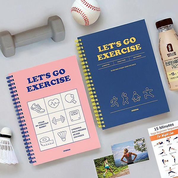  기본 A5 운동 일지(운동 건강체크 데일리 6개월)