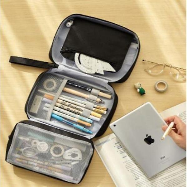  문구류 한곳에 정리 대용량 파우치 걸이 수납정리함