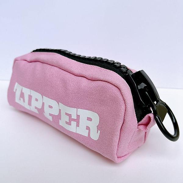  핑크 왕지퍼 파우치