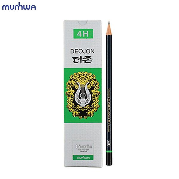  연필 4H 미술용 12개입 더존 문화 학습용
