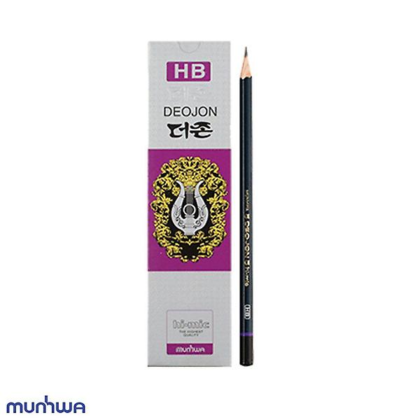  문화 12개입 미술용 학습용 연필 HB 더존