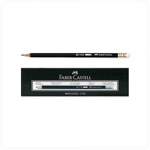  파버카스텔 블랙 지우개 연필 1112 HB 12개