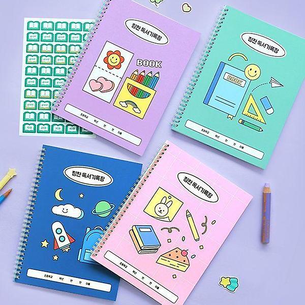  초등 학교생활 칭찬 독서기록장 (두면기록 독서노트)