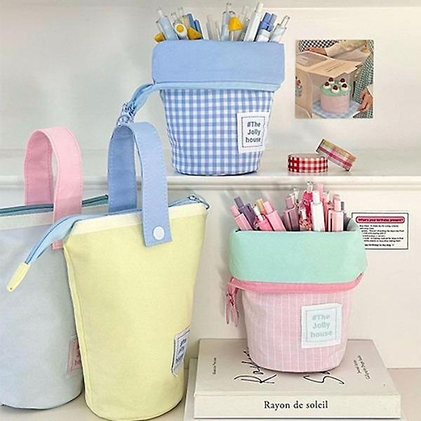  파스텔 브리스크스타일 스탠딩필통 4컬러 펜케이스 필