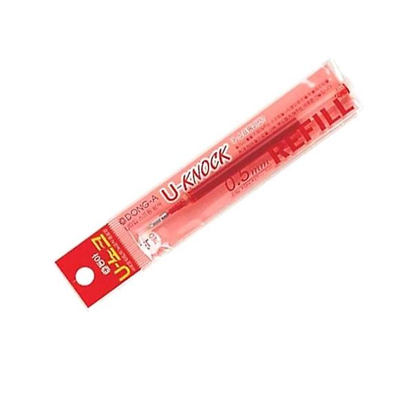  동아 유노크펜 리필 적 0.5mm 12개입 볼펜 필기감