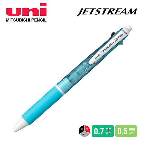  제트스트림 2플러스1 멀티펜 0 7mm 라이트블루