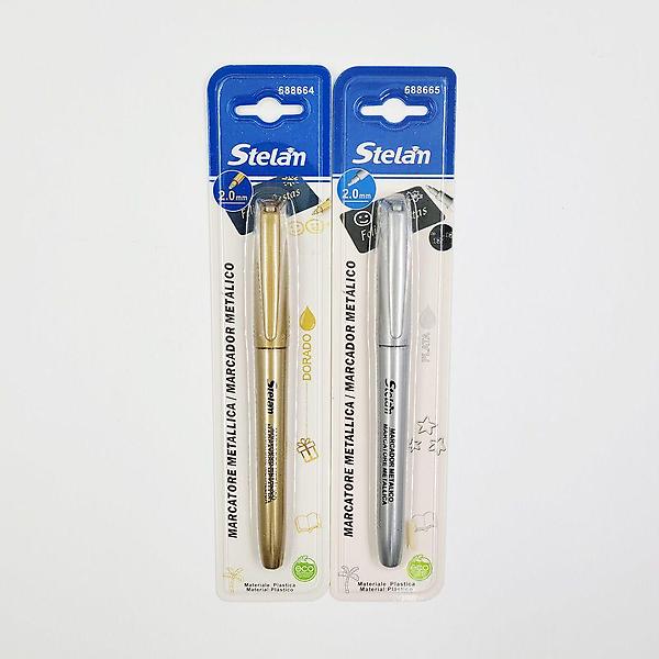  스텔란 금색 은색 마카펜 1+1