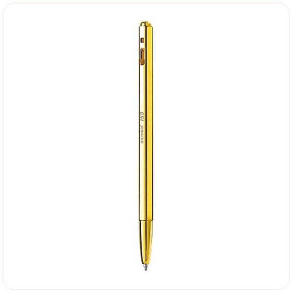  모나미 153 볼펜 골드 옐로우골드 흑색 0.7mm 1개