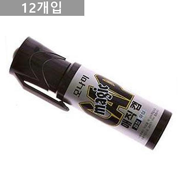  모나미 유성매직 검정 12개입