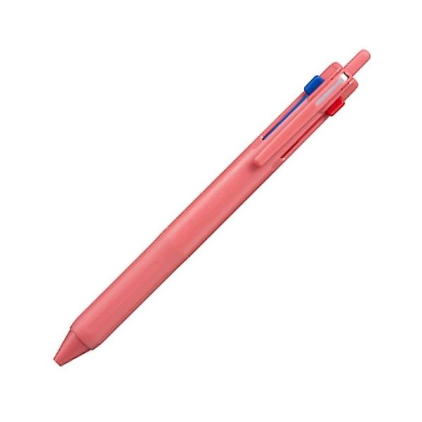  볼펜 베리핑크 0.5mm 3색 멀티 잉크 노크